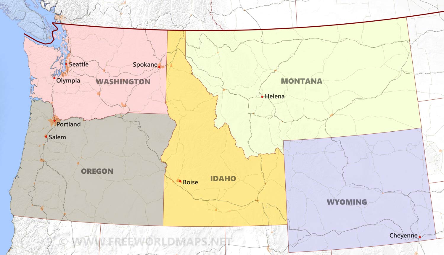 northwest-political-map